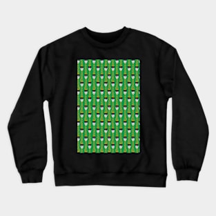 puking gold skulls green Crewneck Sweatshirt